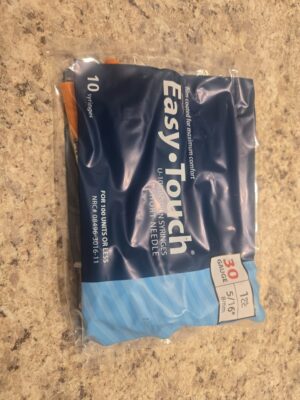 Easy Touch U-100 Insulin Syringe with Needle, 30G