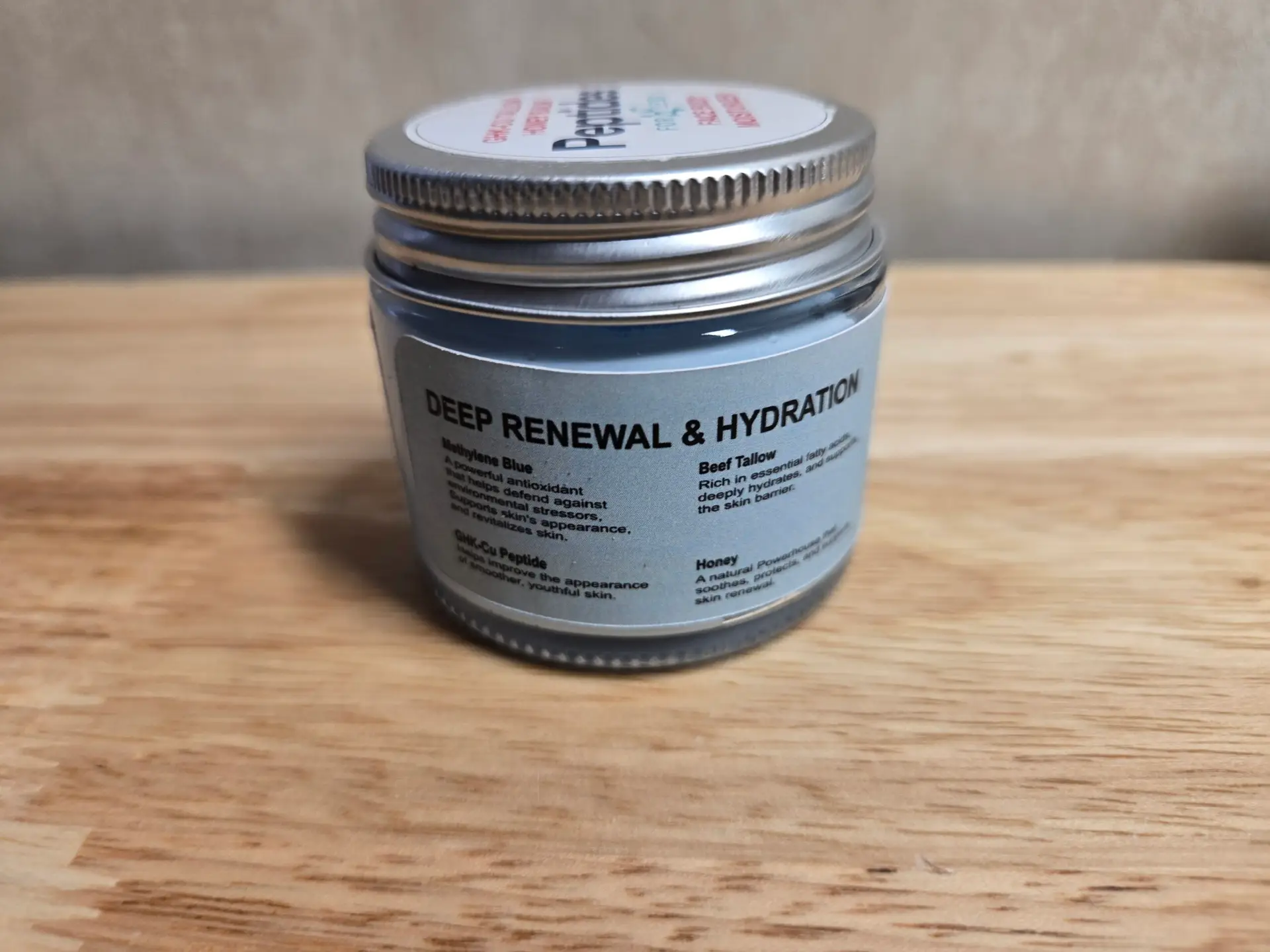 GHK-CU Beef Tallow Balm for Dry Skin – With Methylene Blue, Supports Skin Hydration & Nourishment - Image 3