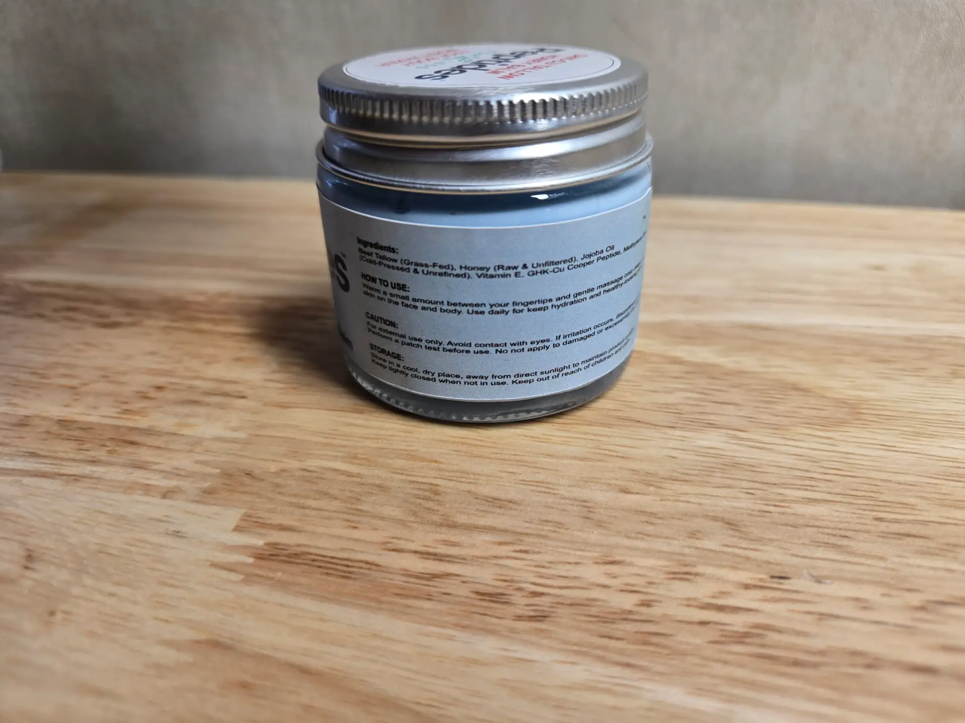 GHK-CU Beef Tallow Balm for Dry Skin – With Methylene Blue, Supports Skin Hydration & Nourishment - Image 4